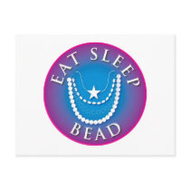 Eat Sleep Bead postcards by mariabellimages Eat Sleep Bead postcards