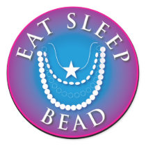 Eat Sleep  Bead stickers