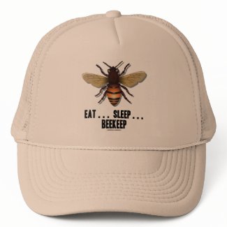 Eat ... Sleep ... Beekeep (Bee) zazzle_hat