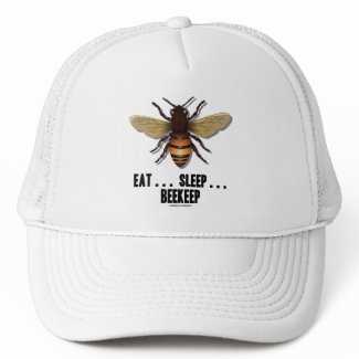Eat ... Sleep ... Beekeep (Bee) zazzle_hat