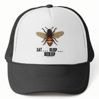 Eat ... Sleep ... Beekeep (Bee) zazzle_hat