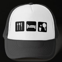 Eat Sleep Beer Pong Hat by twistedwords Eat Sleep Beer Pong Hat
