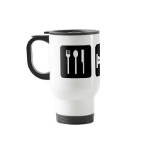 Eat Sleep Beer Pong Travel Mug by twistedwords Eat Sleep Beer Pong Travel Mug