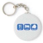 Eat Sleep Belarus Key Chain