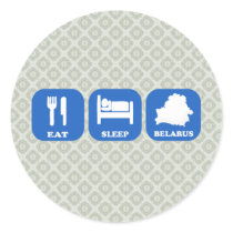 Eat Sleep Belarus Stickers