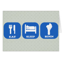 Eat Sleep Benin Greeting Card