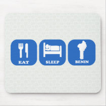 Eat Sleep Benin Mouse Pad