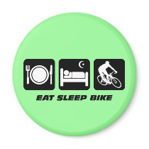 Eat sleep bike magnets by eatsleepboutique Eat sleep bike magnets