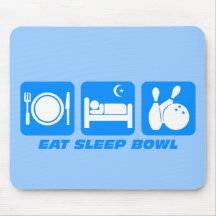 Eat sleep bowl mouse pads