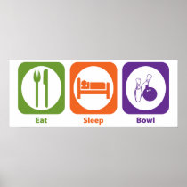 Eat Sleep Bowl Print