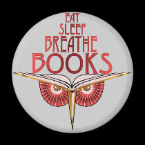 Eat Sleep Breathe Books Magnet magnets