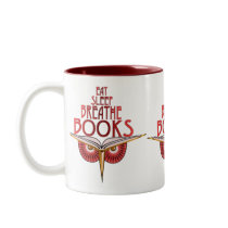 Eat Sleep Breathe Books Mug
