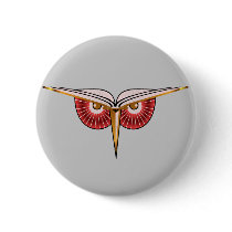 Eat Sleep Breathe Books Owl Button by Jaenne Eat Sleep Breathe Books Owl Button
