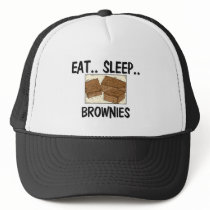 Eat Sleep BROWNIES hats by foodshirts Eat Sleep BROWNIES hats