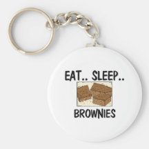 Eat Sleep BROWNIES Key Chains