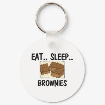 Eat Sleep BROWNIES keychains by foodshirts Eat Sleep BROWNIES keychains