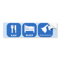 Eat Sleep Brunei Darussalam Bumper Sticker