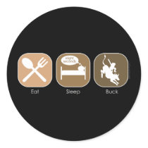 Eat Sleep Buck stickers
