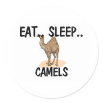 Eat Sleep CAMELS stickers by AnimalShirts Eat Sleep CAMELS stickers