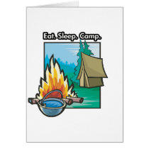 Eat, Sleep, Camp cards