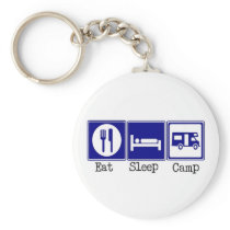 Eat. Sleep, Camp Key Chains