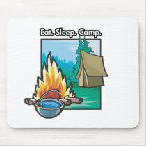 Eat, Sleep, Camp mousepads