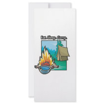 Eat, Sleep, Camp Rack Card Template