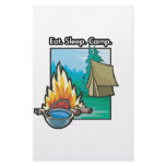 Eat, Sleep, Camp Customized Stationery