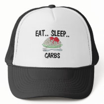 Eat Sleep CARBS hats by foodshirts Eat Sleep CARBS hats