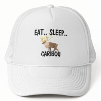 Eat Sleep CARIBOU hats