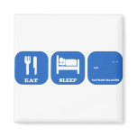 Eat Sleep Cayman Islands Refrigerator Magnet