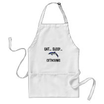 Eat Sleep CETACEANS aprons by AnimalShirts Eat Sleep CETACEANS aprons