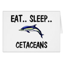 Eat Sleep CETACEANS cards