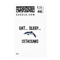 Eat Sleep CETACEANS postage