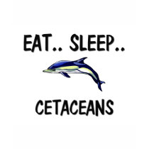 Eat Sleep CETACEANS t-shirts