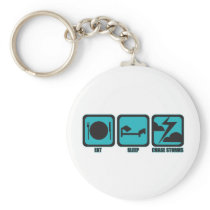Eat Sleep Chase Storms Key Chains