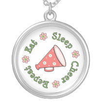 Eat Sleep Cheer Necklace necklaces