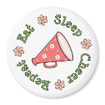 Eat Sleep Cheer Repeat Cheerleading Magnet