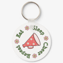 Eat Sleep Cheer Repeat Key Chain keychains by CheerTeesGifts Eat Sleep Cheer Repeat Key Chain keychains
