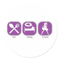 Eat Sleep Cheer stickers