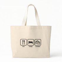 Eat Sleep Cheese Bag