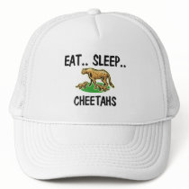 Eat Sleep CHEETAHS hats by AnimalShirts Eat Sleep CHEETAHS hats