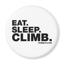 Eat Sleep Climb Fridge Magnet