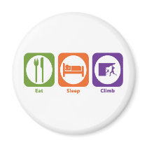 Eat Sleep Climb Refrigerator Magnets