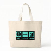 Eat Sleep Climb T-shirt and gift design Tote Bags