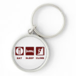 Eat Sleep Climb T-shirt and gift design Keychain