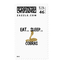 Eat Sleep COBRAS postage by AnimalShirts Eat Sleep COBRAS postage