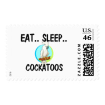 Eat Sleep COCKATOOS postage by AnimalShirts Eat Sleep COCKATOOS postage