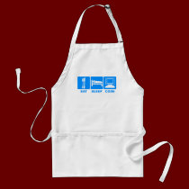Eat Sleep Code Apron aprons