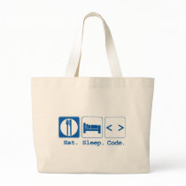 eat sleep code (html) bags by geekme eat sleep code (html) bags